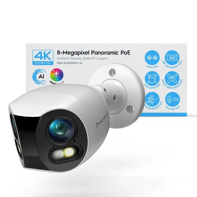 Amcrest dual-lens 180 degree panoramic camera